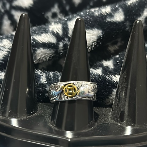 Fashion punk rings for men animal carp copper coins Retro Adjustable - Picture 5 of 8